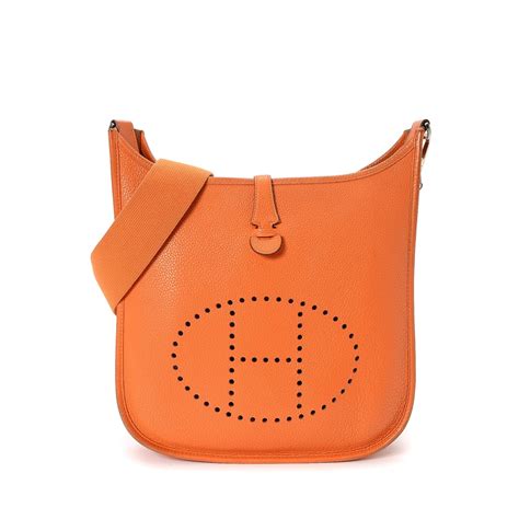 hermes orange clear bag|Hermes crossbody bag orange.